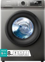 غسالة هايسنز  8كغ لون فضي WFQP8012T