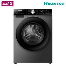 غسالة هايسنز 10.5 ك غسيل لون فضي مع مجفف (حماصة) 6 كغ WD3S9043BT