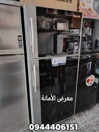 براد الحافظ 23 قدم تبريد هواء لون فضي باب أسود TNSL23B