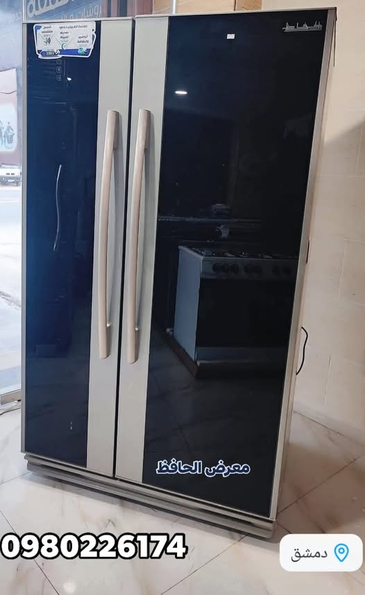 براد الحافظ 30 قدم خزانة لون فضي باب أسود SNSL30B