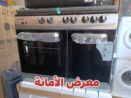 فرن غاز الحافظ 5 رؤوس غاز-غاز/ ستانلس ترس أسود